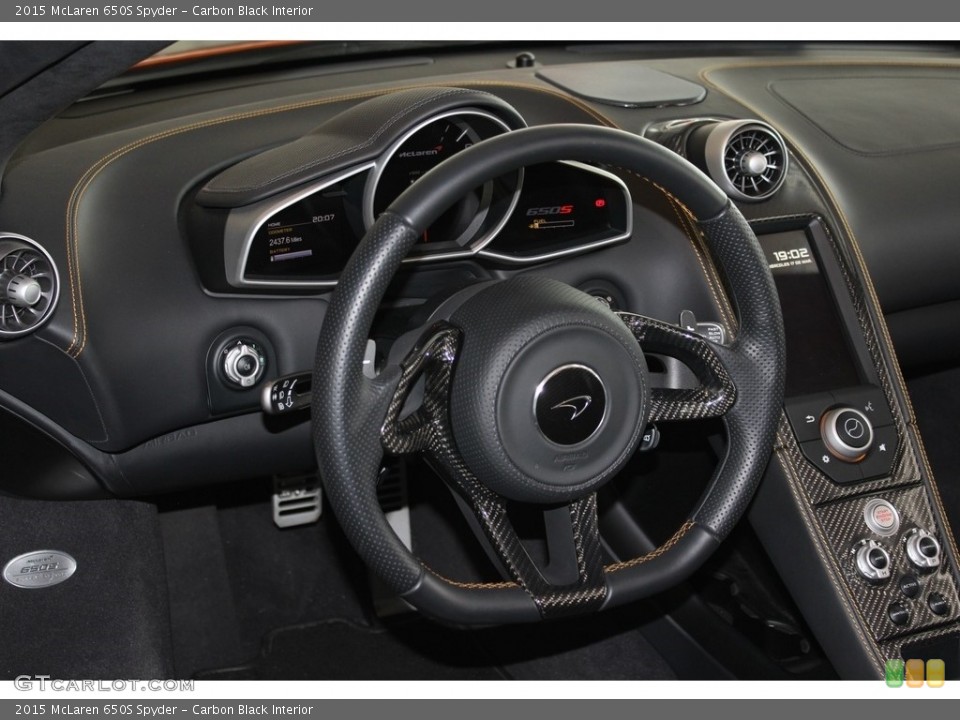 Carbon Black Interior Steering Wheel for the 2015 McLaren 650S Spyder #113113420