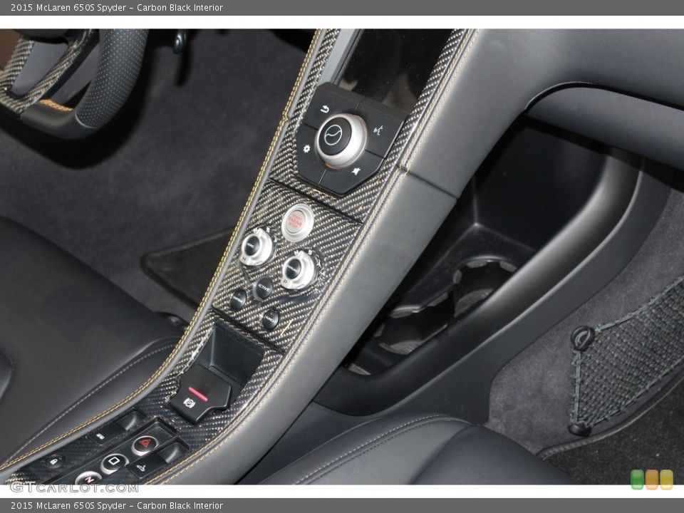 Carbon Black Interior Controls for the 2015 McLaren 650S Spyder #113113474