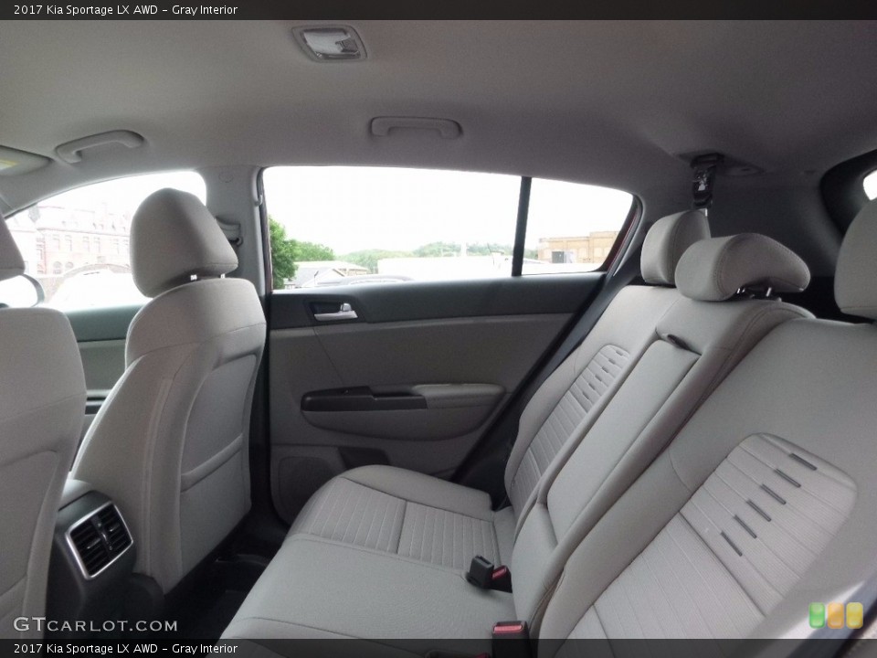 Gray Interior Rear Seat for the 2017 Kia Sportage LX AWD #113123183