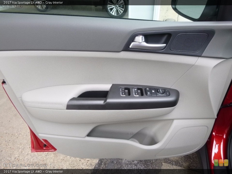 Gray Interior Door Panel for the 2017 Kia Sportage LX AWD #113123237