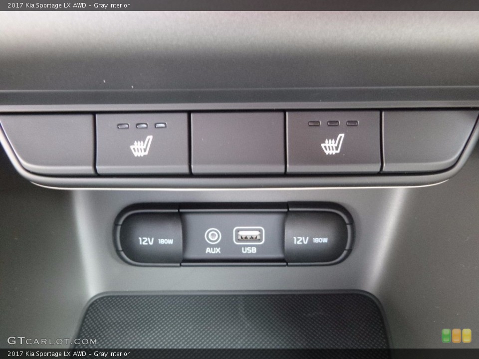 Gray Interior Controls for the 2017 Kia Sportage LX AWD #113123351