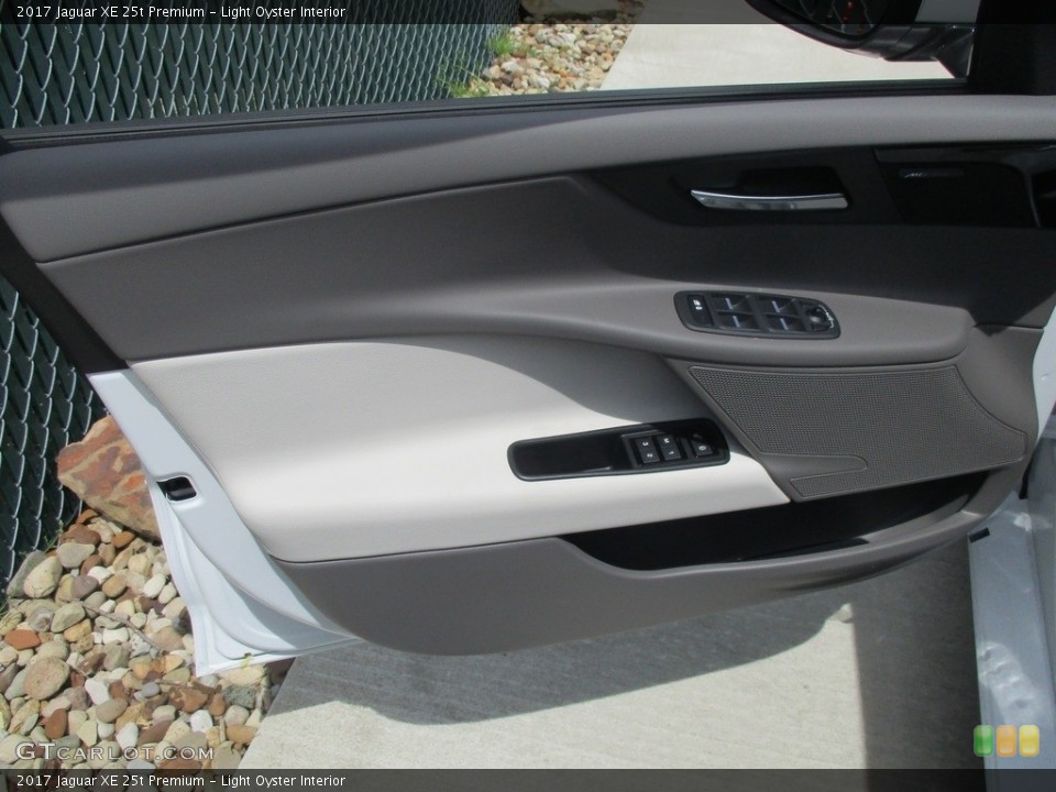 Light Oyster Interior Door Panel for the 2017 Jaguar XE 25t Premium #113126426