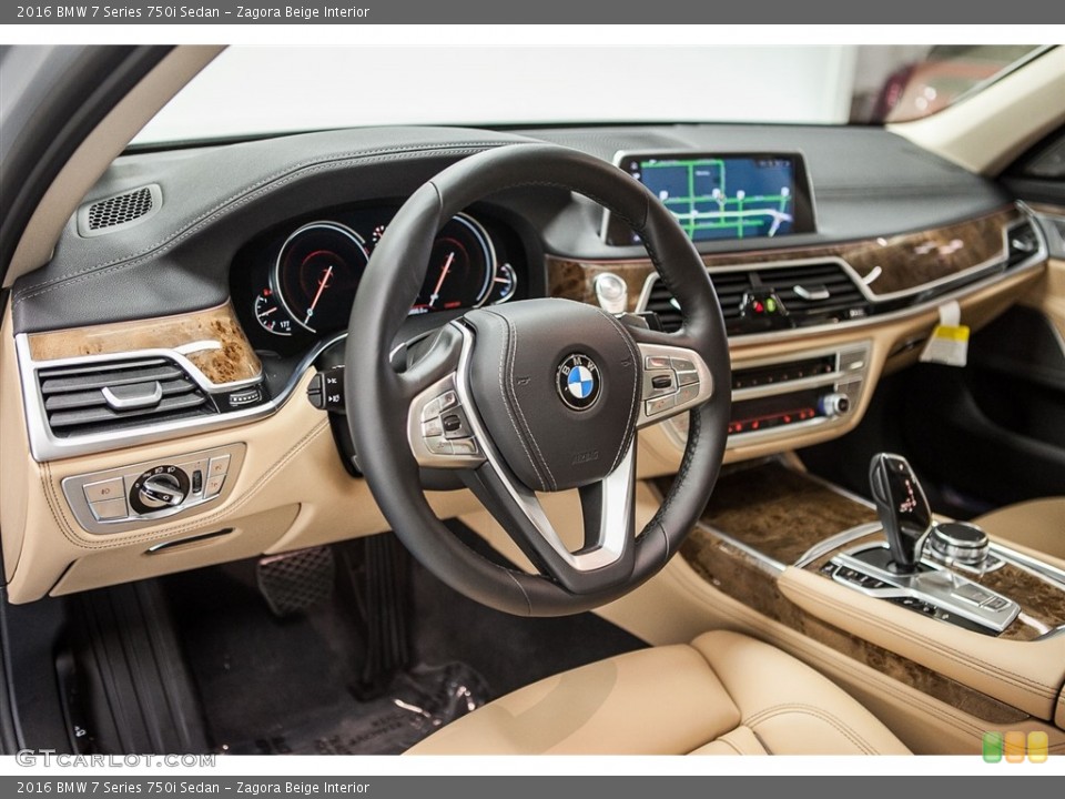 Zagora Beige Interior Prime Interior for the 2016 BMW 7 Series 750i Sedan #113149076