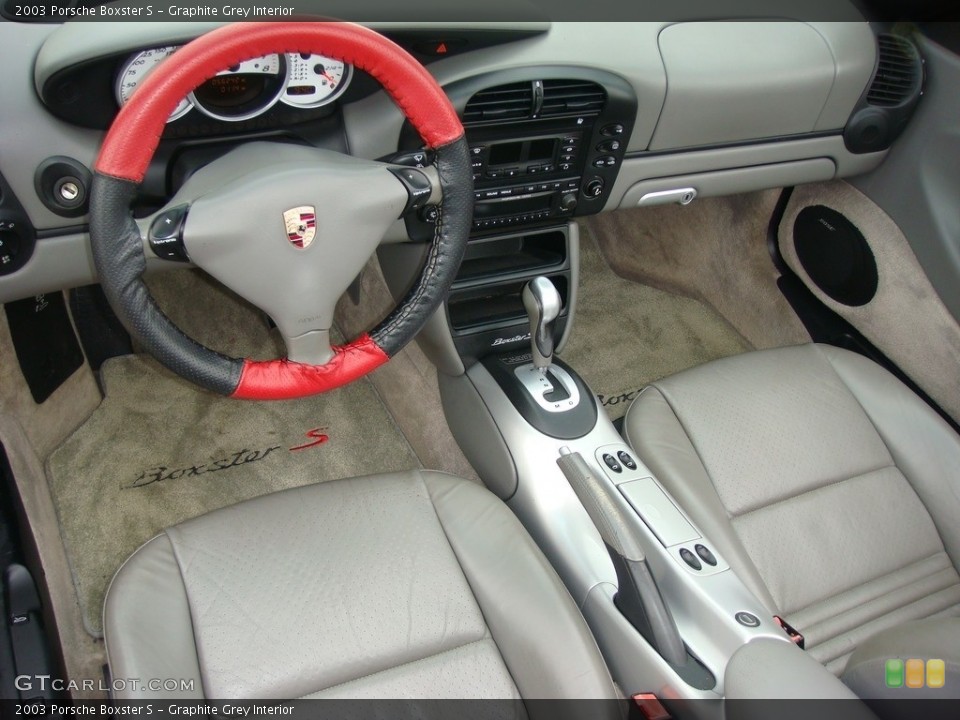 Graphite Grey Interior Dashboard for the 2003 Porsche Boxster S #113169357