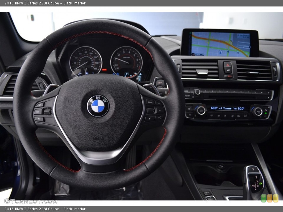 Black Interior Steering Wheel for the 2015 BMW 2 Series 228i Coupe #113169774