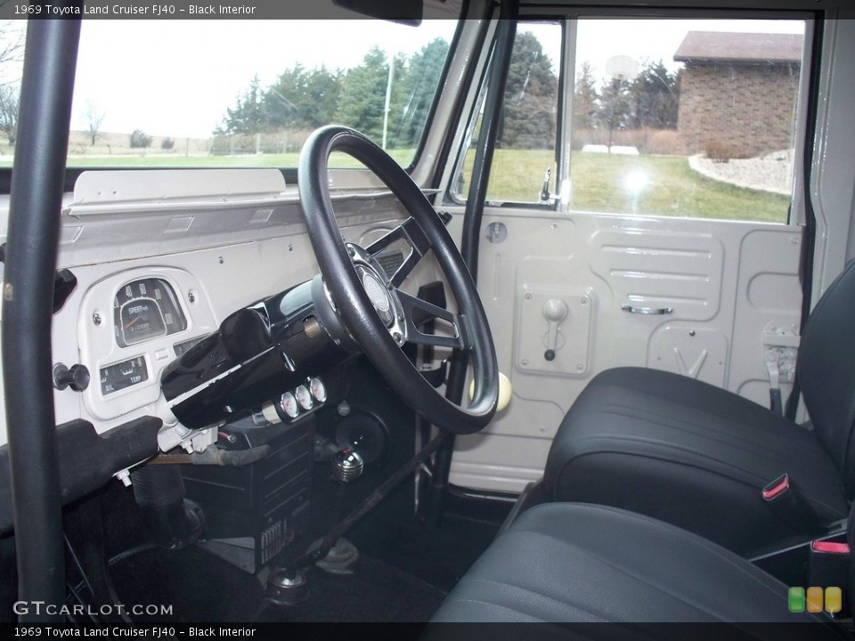 Black Interior Steering Wheel for the 1969 Toyota Land Cruiser FJ40 #113172766