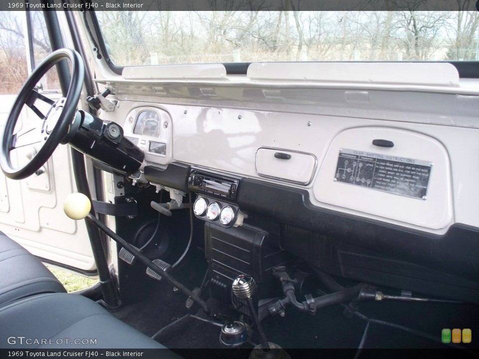Black Interior Dashboard for the 1969 Toyota Land Cruiser FJ40 #113172808