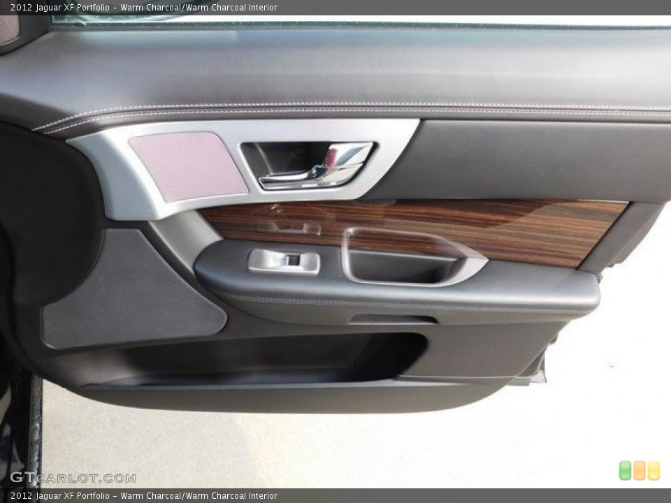 Warm Charcoal/Warm Charcoal Interior Door Panel for the 2012 Jaguar XF Portfolio #113195554