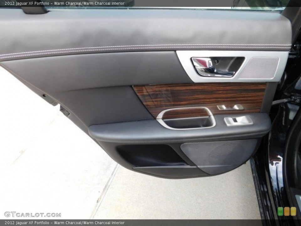 Warm Charcoal/Warm Charcoal Interior Door Panel for the 2012 Jaguar XF Portfolio #113195578
