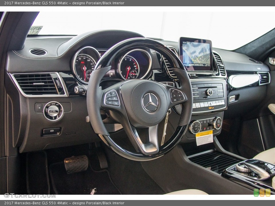 designo Porcelain/Black Interior Dashboard for the 2017 Mercedes-Benz GLS 550 4Matic #113204863