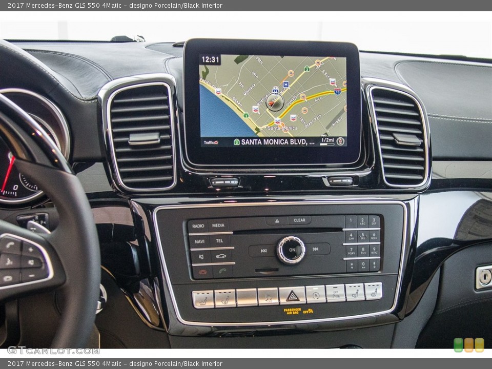 designo Porcelain/Black Interior Navigation for the 2017 Mercedes-Benz GLS 550 4Matic #113204971
