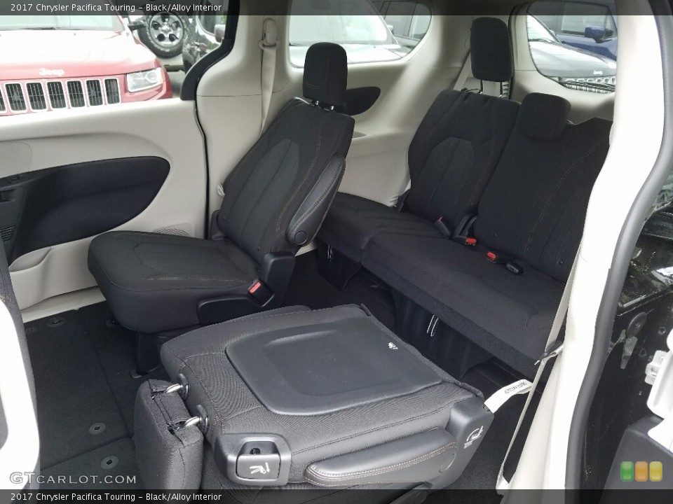 Black/Alloy Interior Rear Seat for the 2017 Chrysler Pacifica Touring #113209613