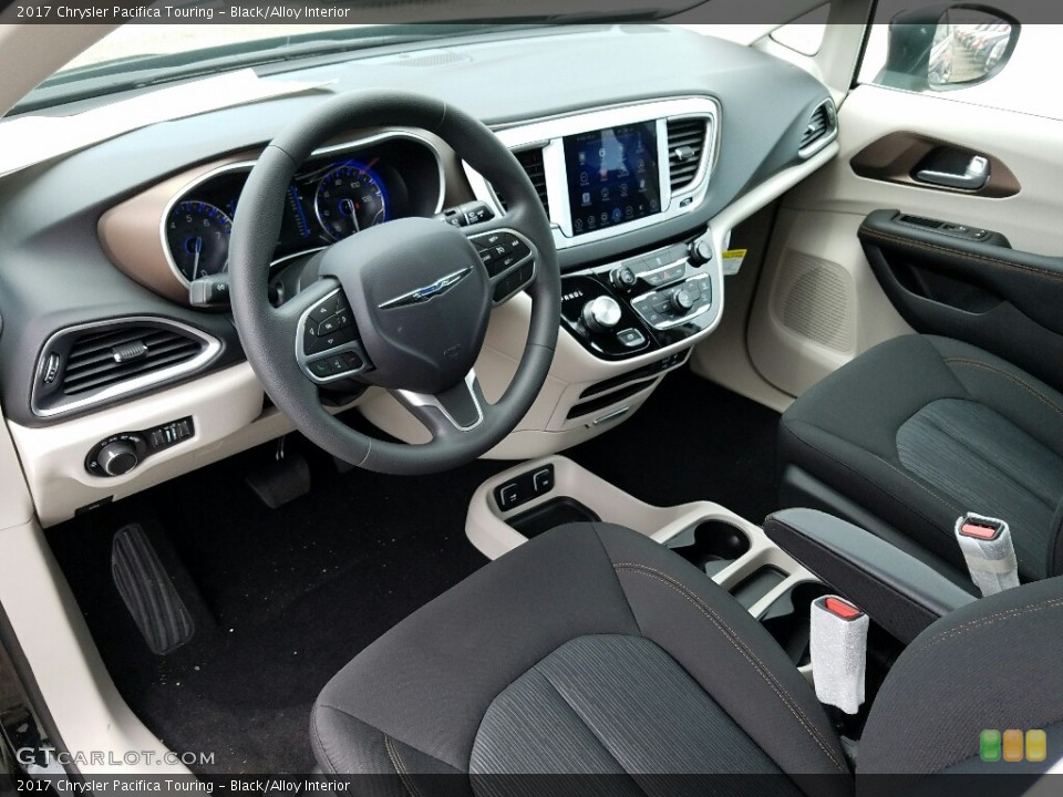 Black/Alloy Interior Prime Interior for the 2017 Chrysler Pacifica Touring #113209675
