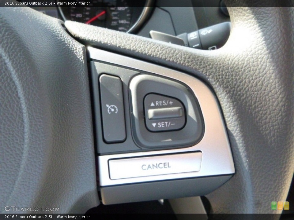 Warm Ivory Interior Controls for the 2016 Subaru Outback 2.5i #113234742