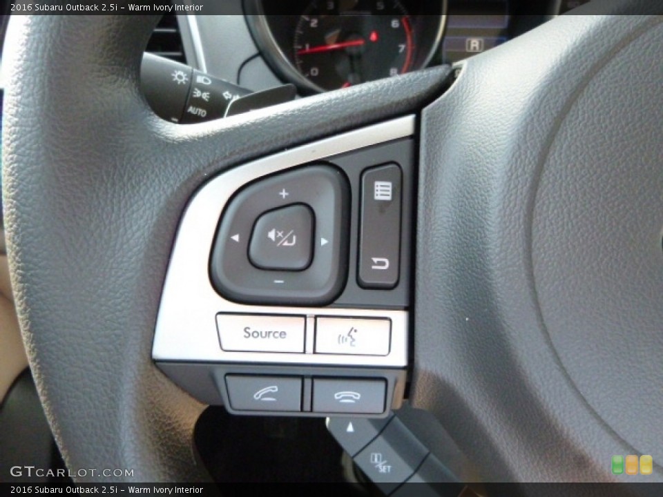 Warm Ivory Interior Controls for the 2016 Subaru Outback 2.5i #113234757