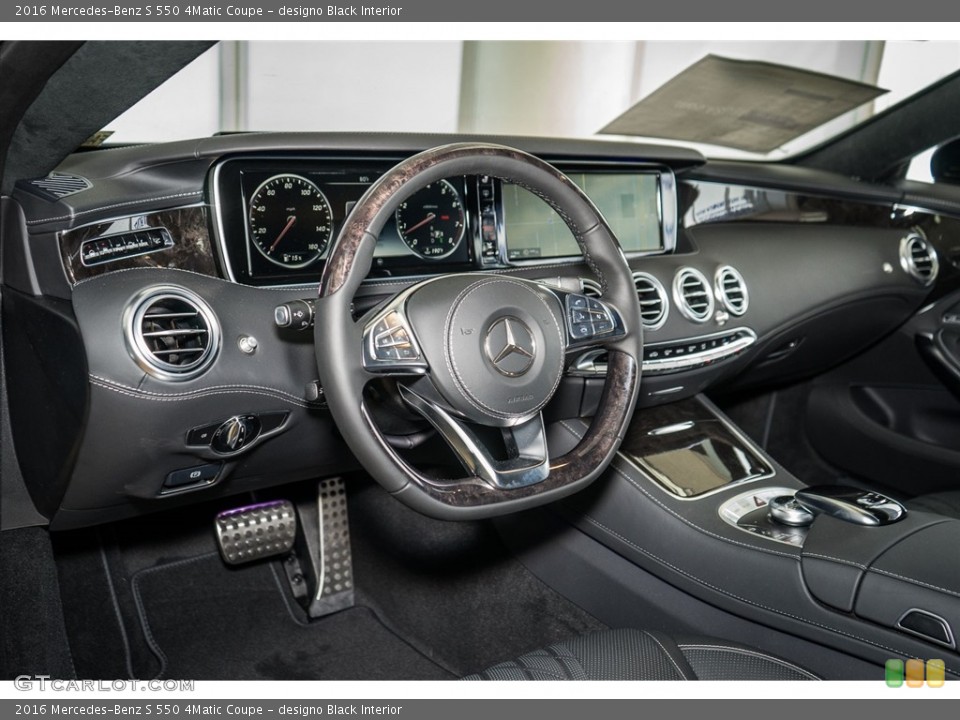 designo Black Interior Dashboard for the 2016 Mercedes-Benz S 550 4Matic Coupe #113240826
