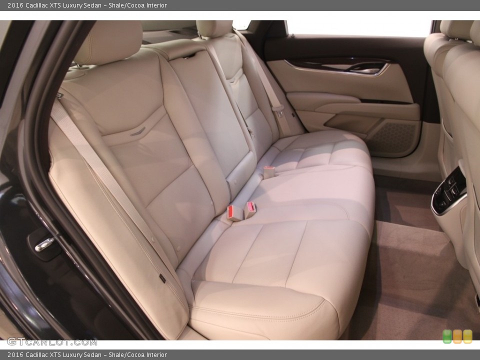 Shale/Cocoa Interior Rear Seat for the 2016 Cadillac XTS Luxury Sedan #113256021