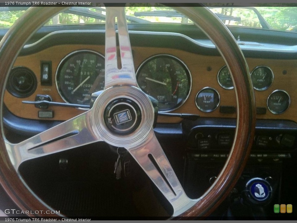 Chestnut Interior Steering Wheel for the 1976 Triumph TR6 Roadster #113261115