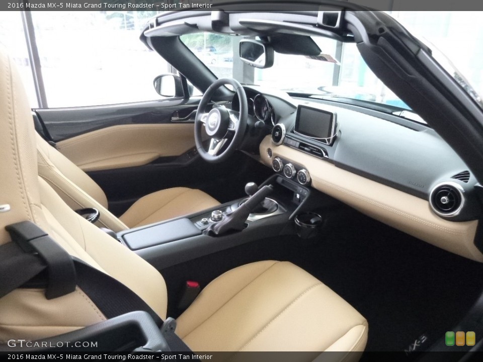Sport Tan Interior Photo for the 2016 Mazda MX-5 Miata Grand Touring Roadster #113262631