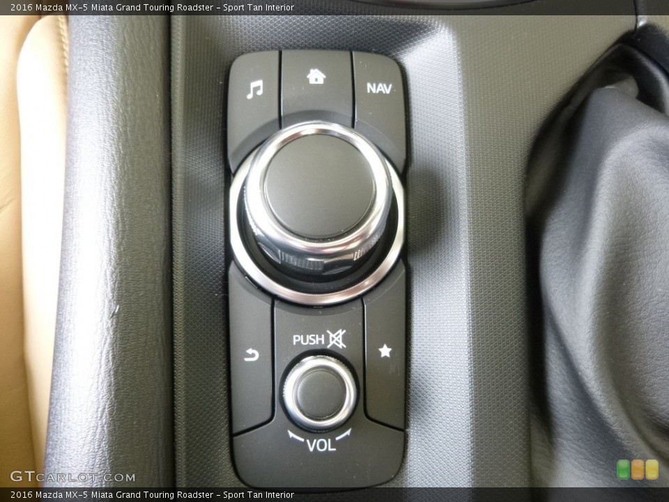 Sport Tan Interior Controls for the 2016 Mazda MX-5 Miata Grand Touring Roadster #113262871