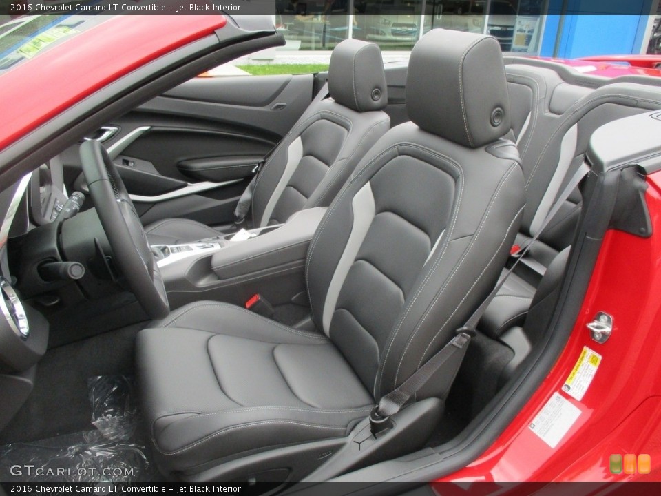 Jet Black Interior Front Seat for the 2016 Chevrolet Camaro LT Convertible #113283811
