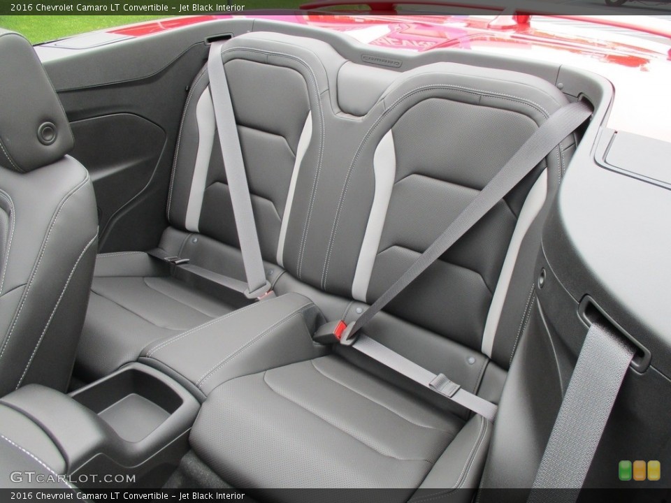 Jet Black Interior Rear Seat for the 2016 Chevrolet Camaro LT Convertible #113283832