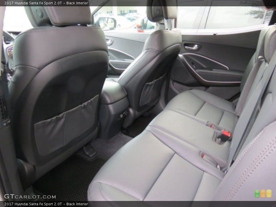 Black Interior Rear Seat for the 2017 Hyundai Santa Fe Sport 2.0T #113302433