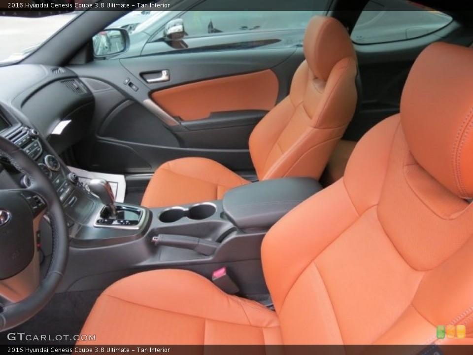 Tan Interior Front Seat for the 2016 Hyundai Genesis Coupe 3.8 Ultimate #113305661