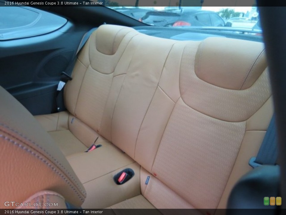 Tan Interior Rear Seat for the 2016 Hyundai Genesis Coupe 3.8 Ultimate #113305676