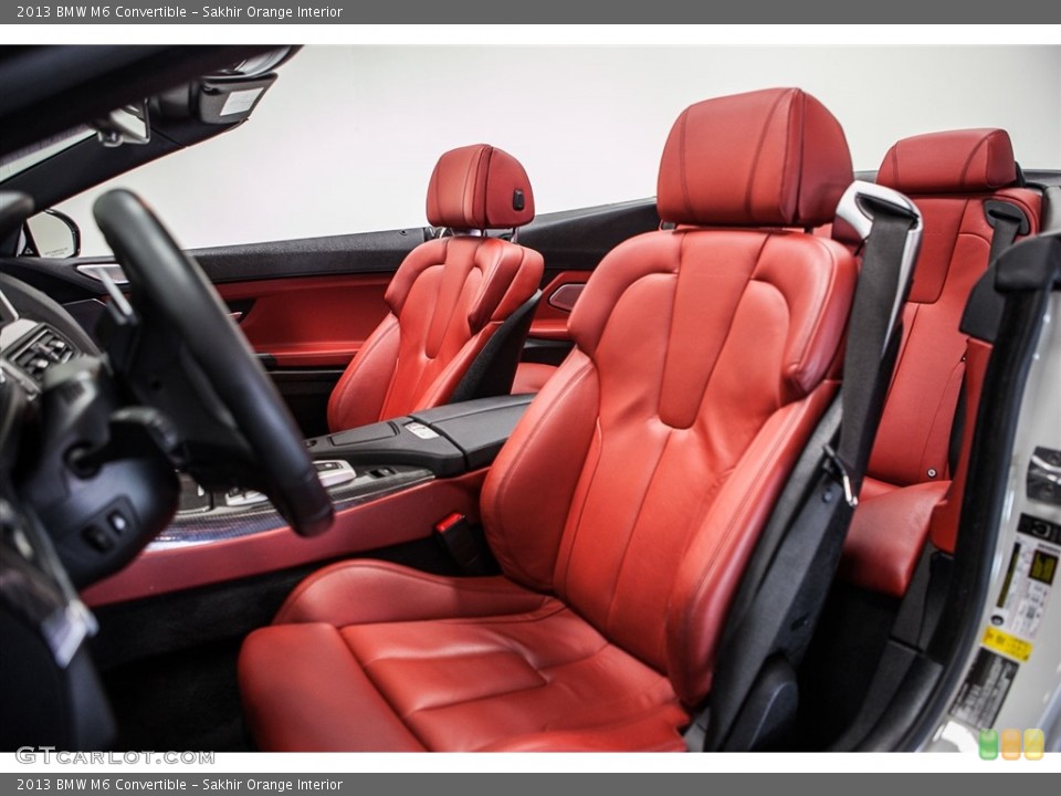 Sakhir Orange Interior Front Seat for the 2013 BMW M6 Convertible #113334530