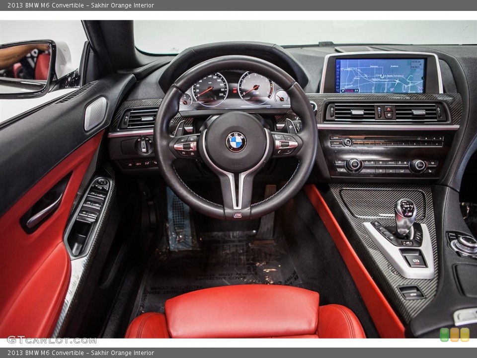 Sakhir Orange Interior Dashboard for the 2013 BMW M6 Convertible #113334566