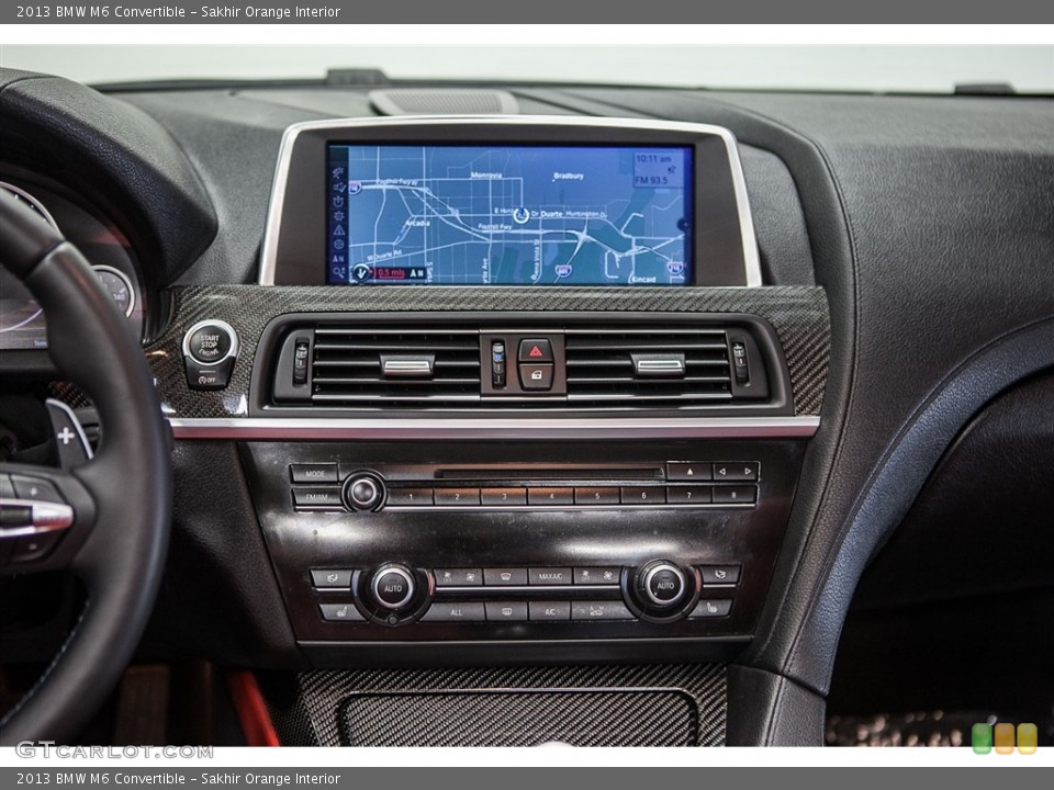 Sakhir Orange Interior Controls for the 2013 BMW M6 Convertible #113334602