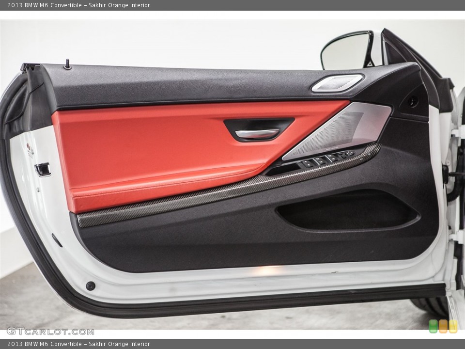 Sakhir Orange Interior Door Panel for the 2013 BMW M6 Convertible #113335013