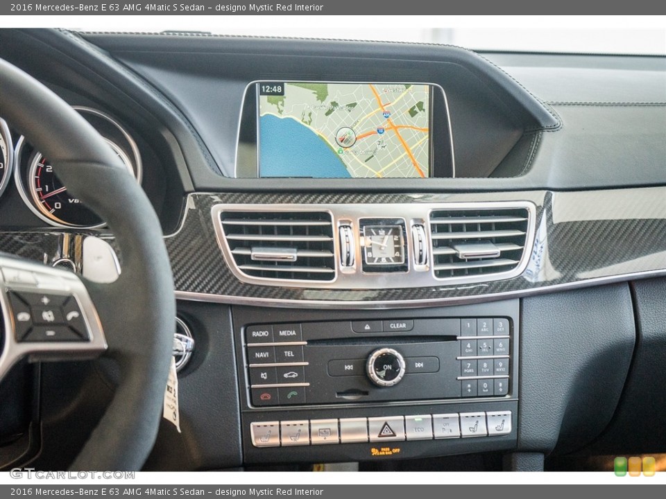designo Mystic Red Interior Controls for the 2016 Mercedes-Benz E 63 AMG 4Matic S Sedan #113340431