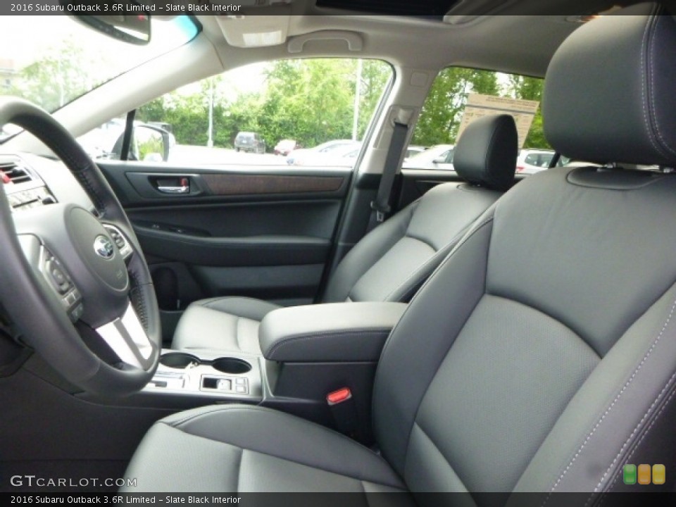 Slate Black Interior Front Seat for the 2016 Subaru Outback 3.6R Limited #113356955