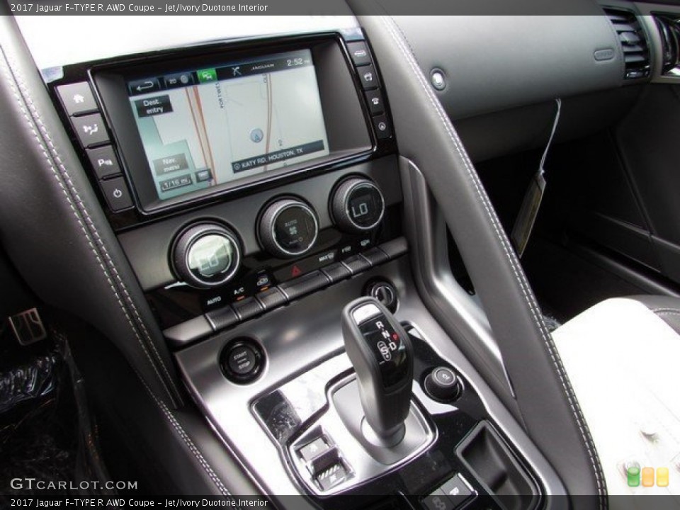 Jet/Ivory Duotone Interior Controls for the 2017 Jaguar F-TYPE R AWD Coupe #113375094