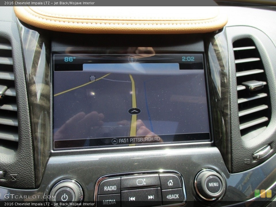Jet Black/Mojave Interior Navigation for the 2016 Chevrolet Impala LTZ #113376078