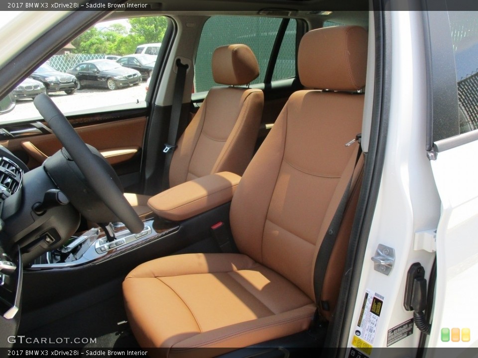 Saddle Brown Interior Photo for the 2017 BMW X3 xDrive28i #113377092