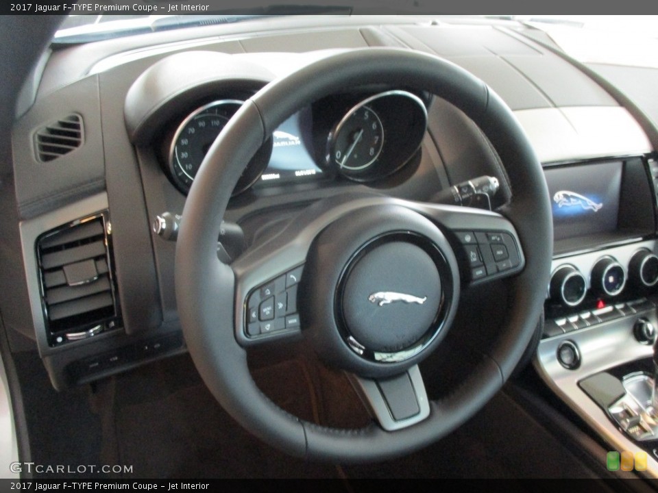 Jet Interior Steering Wheel for the 2017 Jaguar F-TYPE Premium Coupe #113380167