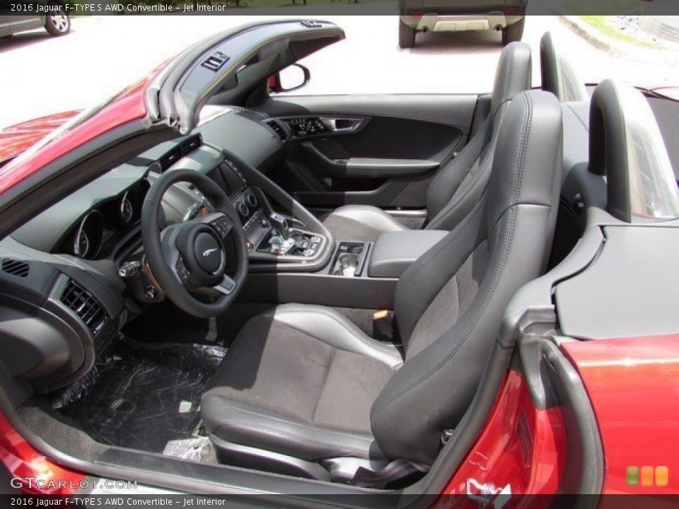 Jet Interior Front Seat for the 2016 Jaguar F-TYPE S AWD Convertible #113380710