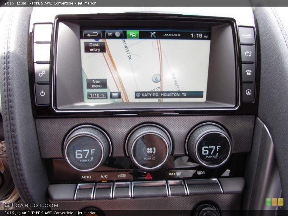 Jet Interior Controls for the 2016 Jaguar F-TYPE S AWD Convertible #113380989