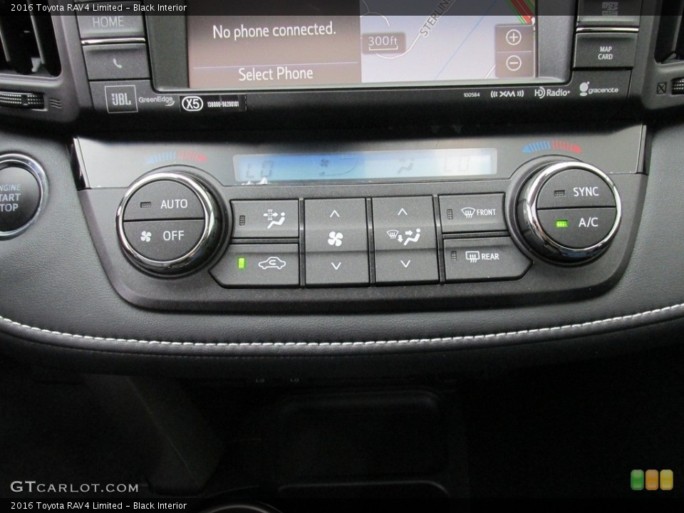 Black Interior Controls for the 2016 Toyota RAV4 Limited #113388141