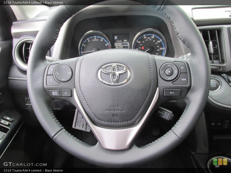Black Interior Steering Wheel for the 2016 Toyota RAV4 Limited #113388246