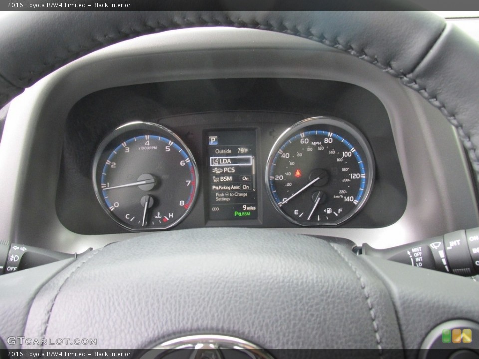 Black Interior Gauges for the 2016 Toyota RAV4 Limited #113388270