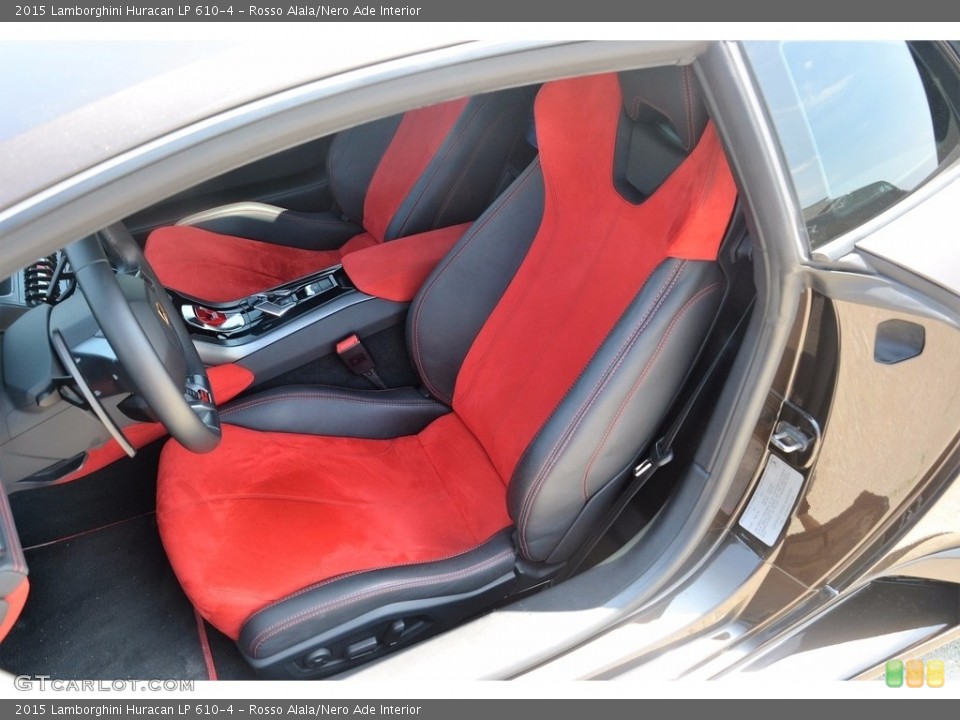 Rosso Alala/Nero Ade Interior Front Seat for the 2015 Lamborghini Huracan LP 610-4 #113390316