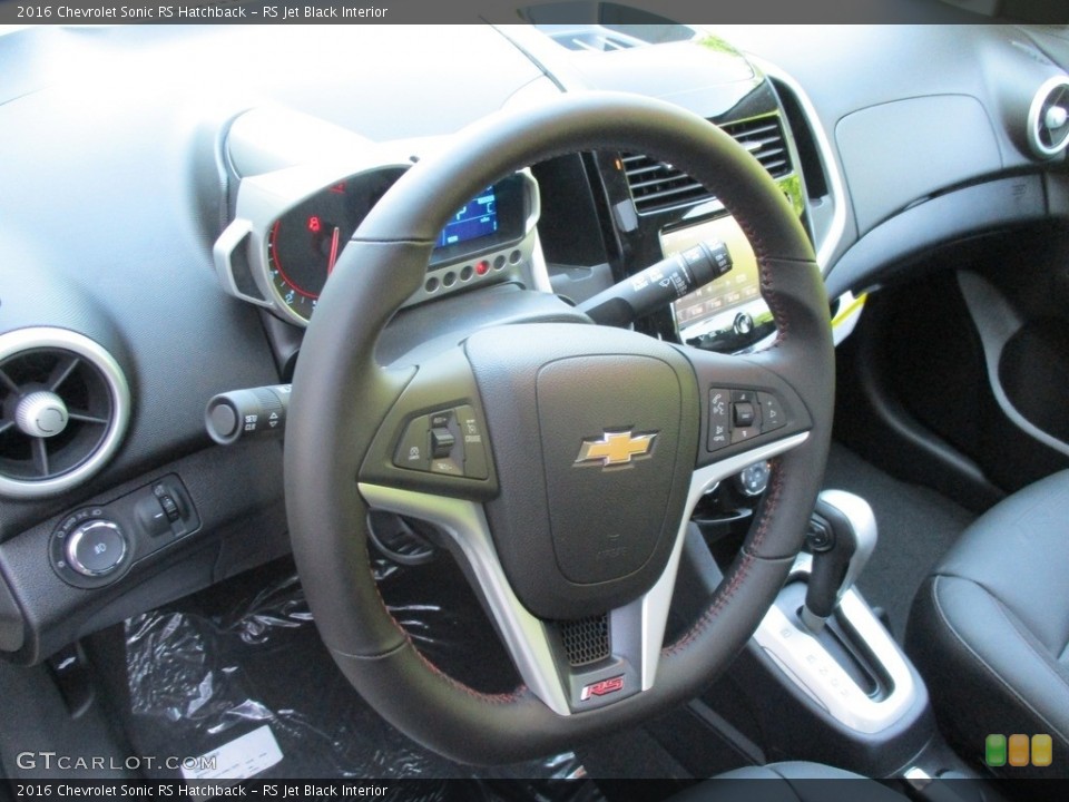 RS Jet Black Interior Steering Wheel for the 2016 Chevrolet Sonic RS Hatchback #113391747