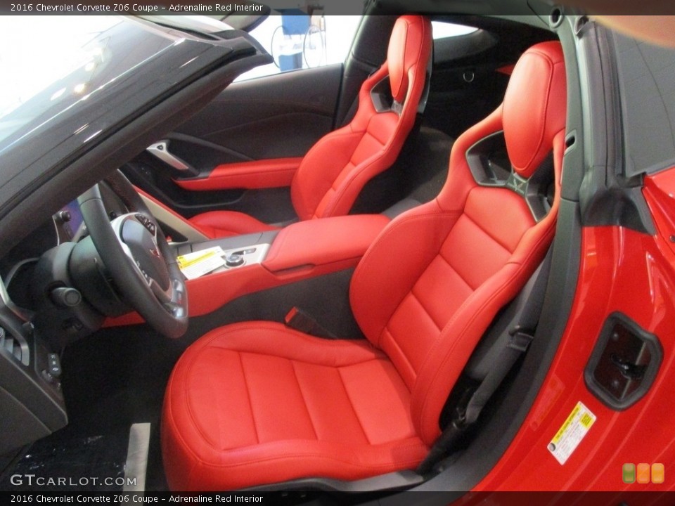 Adrenaline Red Interior Front Seat for the 2016 Chevrolet Corvette Z06 Coupe #113393226