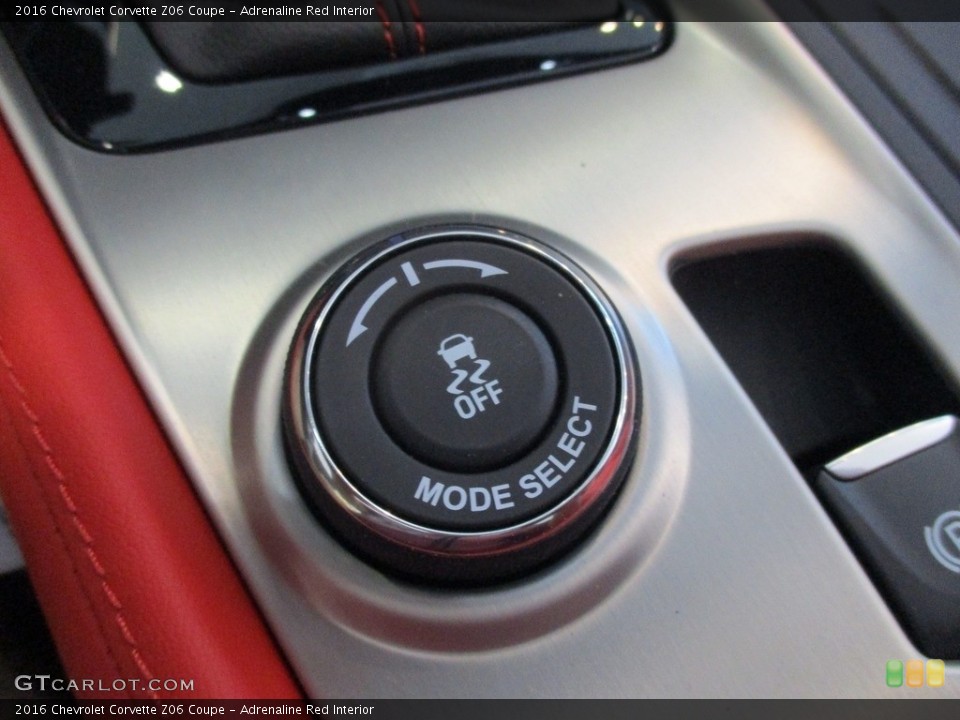 Adrenaline Red Interior Controls for the 2016 Chevrolet Corvette Z06 Coupe #113393349