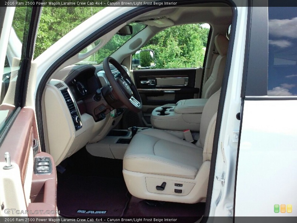 Canyon Brown/Light Frost Beige Interior Front Seat for the 2016 Ram 2500 Power Wagon Laramie Crew Cab 4x4 #113394720