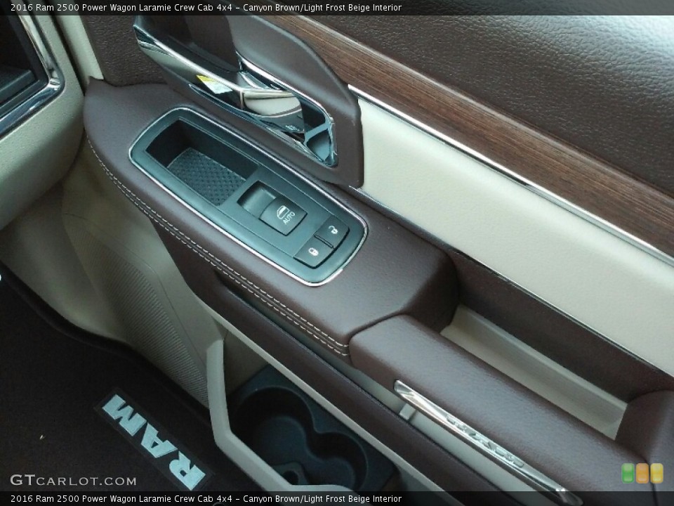 Canyon Brown/Light Frost Beige Interior Controls for the 2016 Ram 2500 Power Wagon Laramie Crew Cab 4x4 #113394864